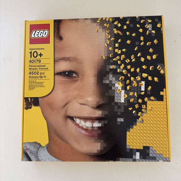 LEGO Personalized Mosaic Portrait 40179 Open UNUSED RETIRED Building Set 4,502pc - Picture 1 of 11